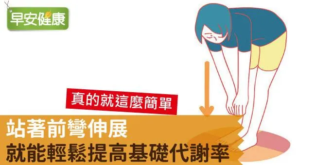 站著前彎伸展，就能輕鬆提高基礎代謝率