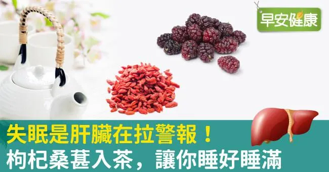 失眠是肝臟在拉警報！枸杞桑葚入茶，讓你睡好睡滿