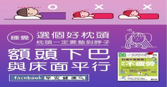 睡覺選個好枕頭：一定要墊到脖子