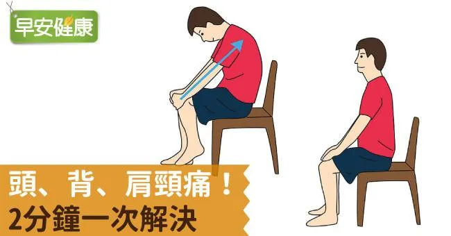 頭、背、肩頸痛！2分鐘一次解決