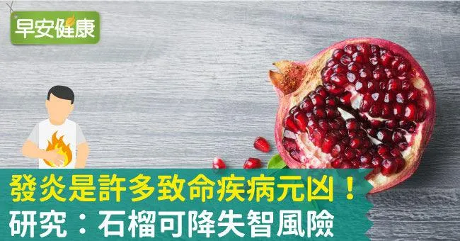發炎是許多致命疾病元凶！研究：石榴可降失智風險