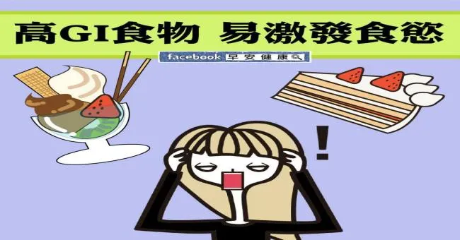 高GI食物，易激發食慾