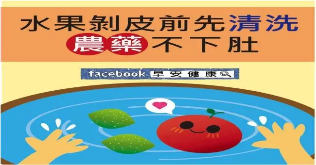 水果剝皮前先清洗，農藥不下肚