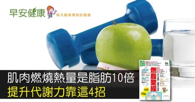 肌肉燃燒熱量是脂肪10倍！提升代謝力靠這4招