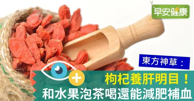 枸杞養肝明目！和水果泡茶喝還能減肥補血