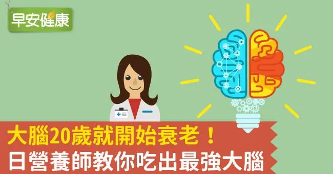 大腦20歲就開始衰老！日營養師教你吃出最強大腦