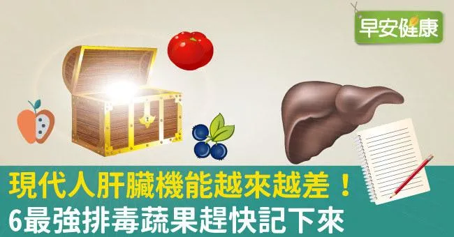 肝臟機能越來越差！6款最強排毒蔬果趕快記下來