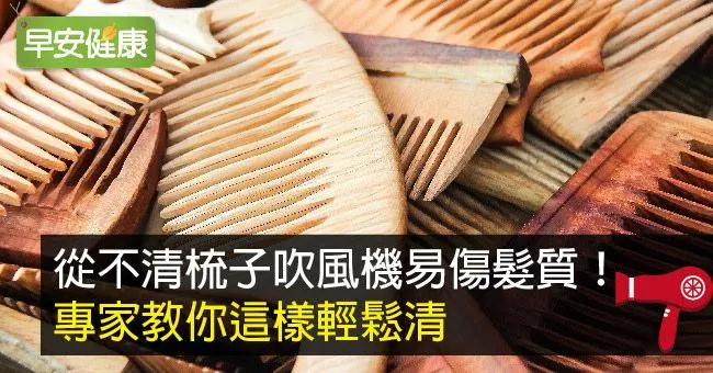 從不清梳子吹風機易傷髮質！專家教你這樣輕鬆清