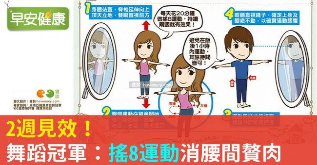 2週見效！舞蹈冠軍：「搖8運動」消腰間贅肉