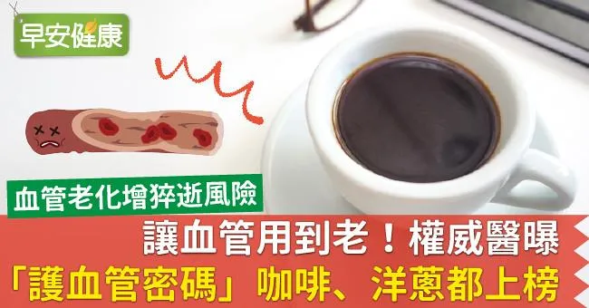 讓血管用到老！權威醫曝「護血管密碼」咖啡、洋蔥都上榜