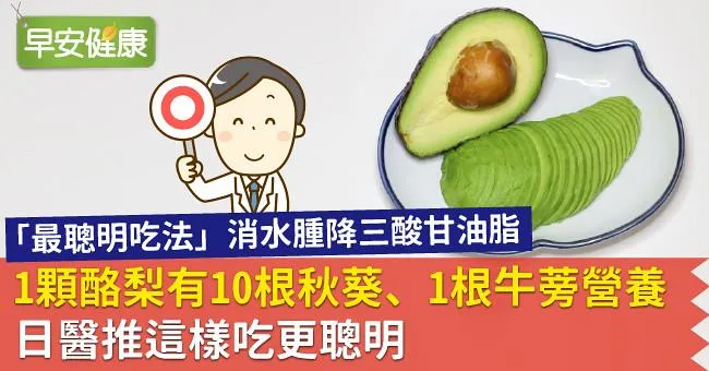 1顆酪梨有10根秋葵、1根牛蒡營養，日醫推這樣吃更聰明