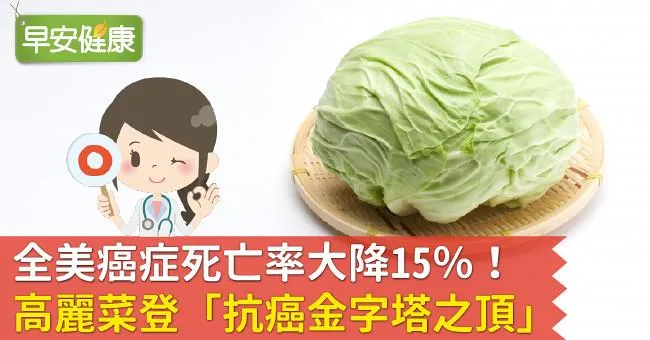 全美癌症死亡率大降15％！高麗菜登「抗癌金字塔之頂」