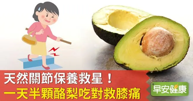 天然關節保養救星！一天半顆酪梨吃對救膝痛