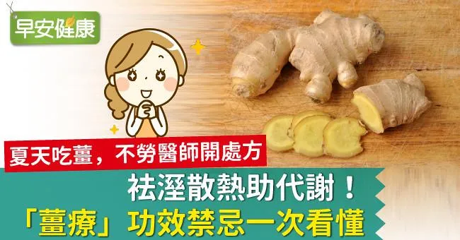 袪溼散熱助代謝！「薑療」功效禁忌一次看懂
