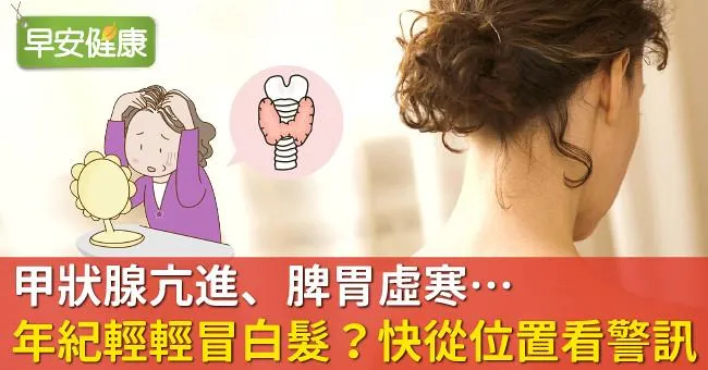 甲狀腺亢進、脾胃虛寒…年紀輕輕冒白髮？快從位置看警訊！