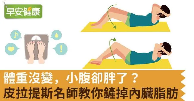 體重沒變，小腹卻胖了？皮拉提斯名師教你鏟掉內臟脂肪！
