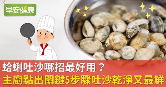 蛤蜊吐沙哪招最好用？主廚點出「關鍵5步驟」吐沙乾淨又最鮮！