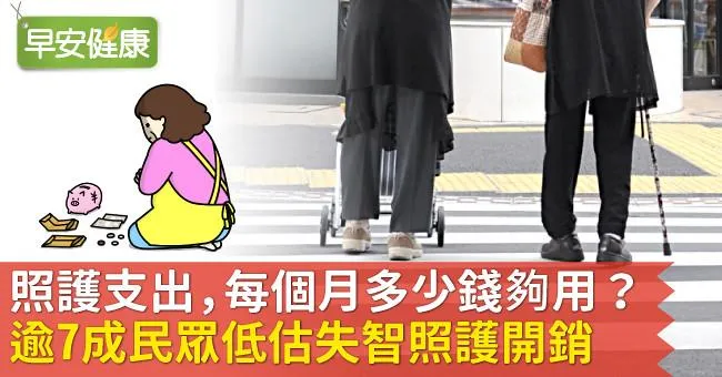 照護支出，每個月多少錢夠用？逾7成民眾低估失智照護開銷