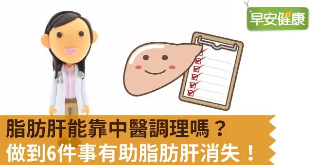 脂肪肝能靠中醫調理嗎？做到6件事有助脂肪肝消失！