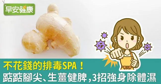 不花錢的排毒SPA！踮踮腳尖、生薑健脾，3招強身除體濕