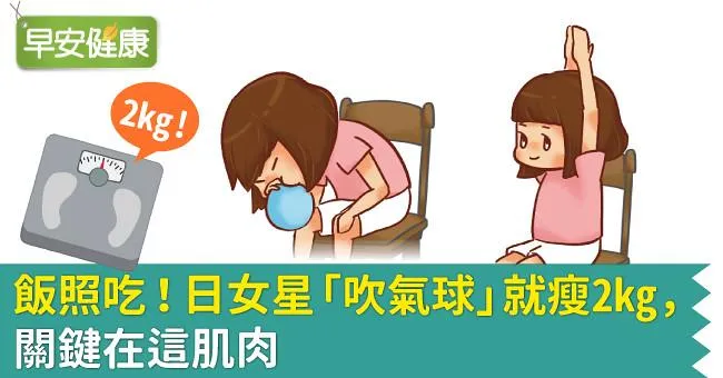 飯照吃！日女星「吹氣球」就瘦2kg，關鍵在這肌肉