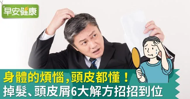 身體的煩惱，頭皮都懂！掉髮、頭皮屑6大解方招招到位