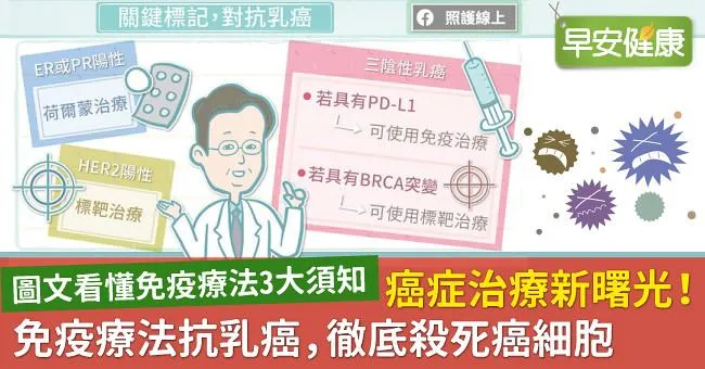 癌症治療新曙光！免疫療法抗乳癌，徹底殺死癌細胞