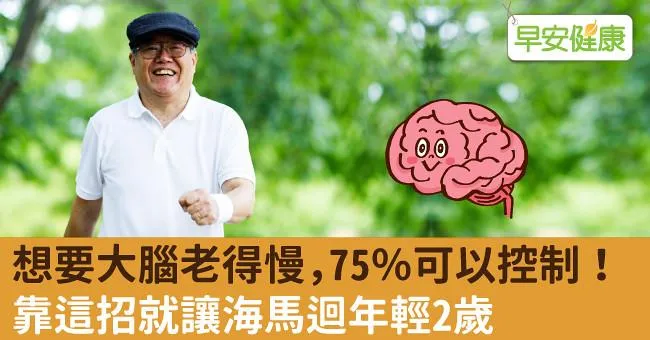 想要大腦老得慢，75％可以控制！靠這招就讓海馬迴年輕2歲