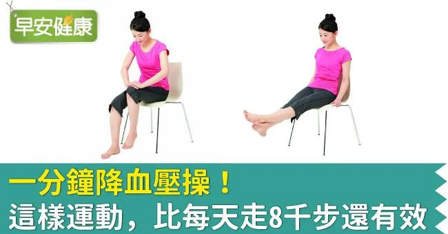 一分鐘降血壓操！這樣運動，比每天走8千步還有效