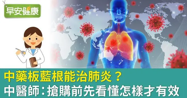 中藥板藍根能治肺炎？中醫師：搶購前先看懂怎樣才有效