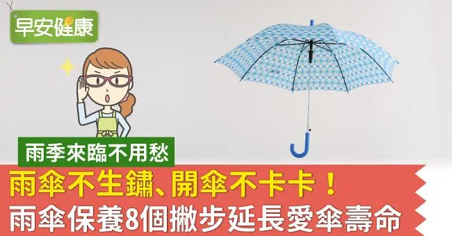 雨傘不生鏽、開傘不卡卡！雨傘保養8個撇步延長愛傘壽命