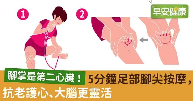 腳掌是第二心臟！5分鐘足部腳尖按摩，抗老護心、大腦更靈活