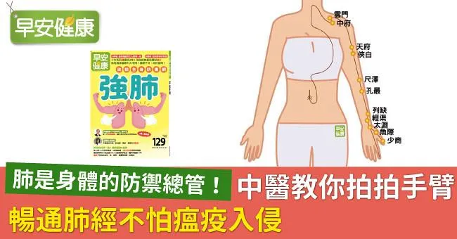 肺是身體的防禦總管！中醫教你拍拍手臂暢通肺經不怕瘟疫入侵