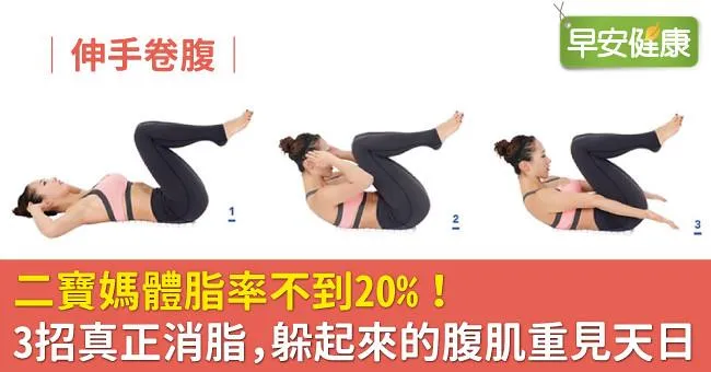 二寶媽體脂率不到20％！3招真正消脂，躲起來的腹肌重見天日