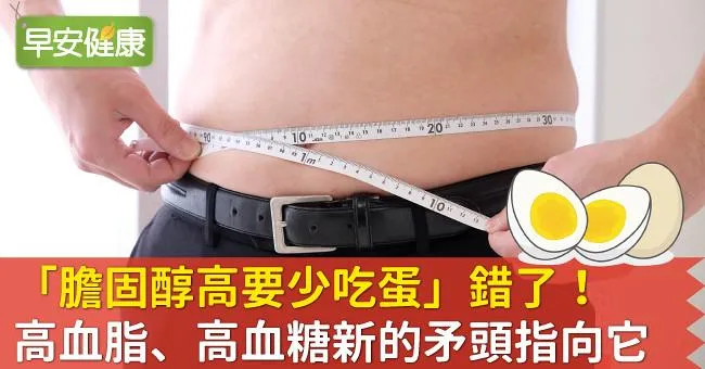 「膽固醇高要少吃蛋」錯了！高血脂、高血糖新的矛頭指向它