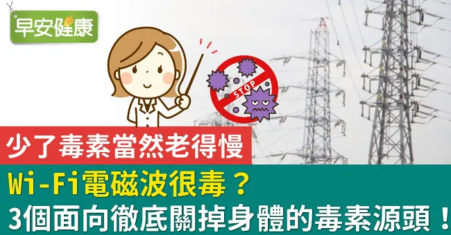 Wi–Fi電磁波很毒？3個面向徹底關掉身體的毒素源頭！