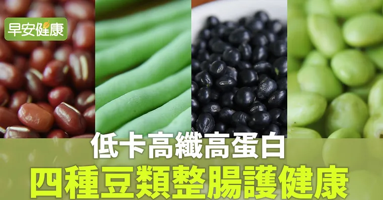 低卡高纖高蛋白，四種豆類整腸護健康