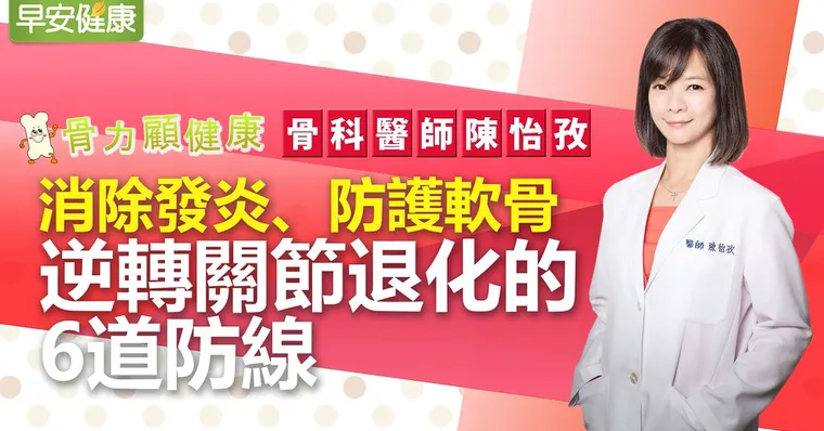 消除發炎、防護軟骨，逆轉關節退化的6道防線｜陳怡孜醫師｜骨力顧健康