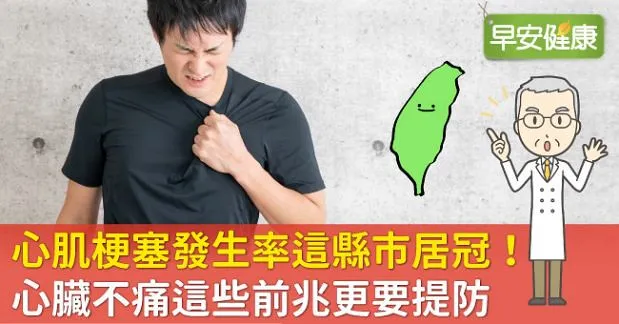 心肌梗塞發生率這縣市居冠！心臟不痛這些前兆更要提防