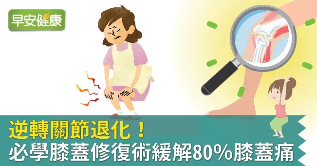 逆轉關節退化！必學膝蓋修復術緩解80％膝蓋痛
