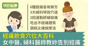 經痛飲食穴位大百科：女中醫、婦科醫師教妳告別經痛！