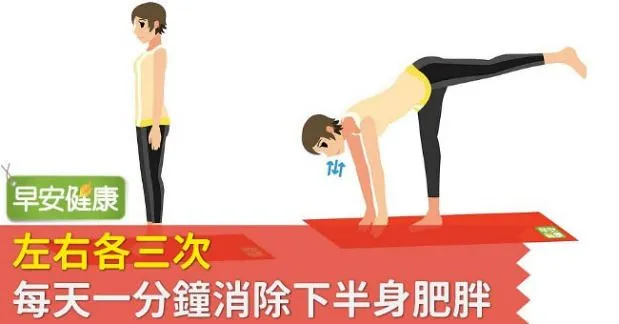 瘦下半身肥胖，每天只要一分鐘的核心運動
