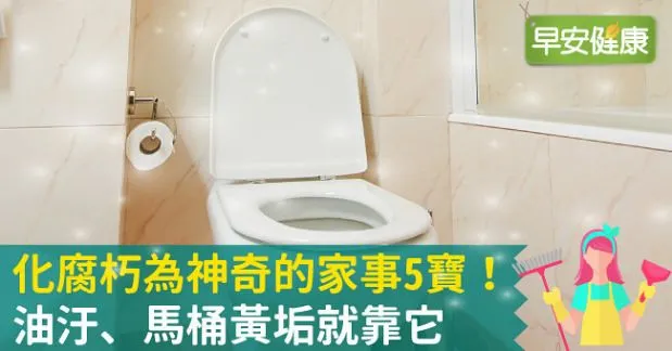 化腐朽為神奇的家事5寶！油汙、馬桶黃垢就靠它