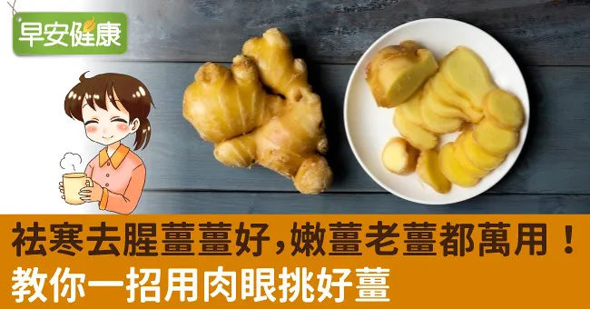 袪寒去腥薑薑好，嫩薑老薑都萬用！教你一招用肉眼挑好薑