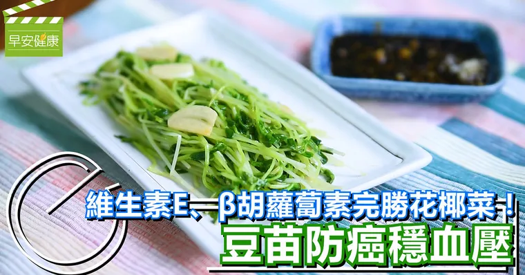 維生素E、β胡蘿蔔素完勝花椰菜！豆苗防癌穩血壓