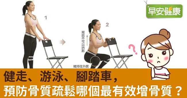 健走、游泳、腳踏車，預防骨質疏鬆哪個最有效增骨質？
