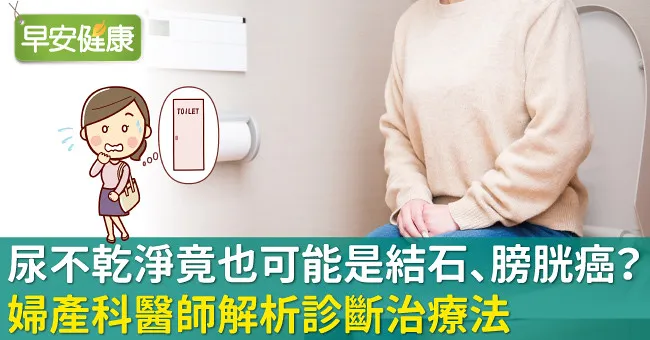 尿不乾淨竟也可能是結石、膀胱癌？婦產科醫師解析診斷治療法
