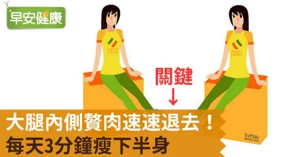大腿內側贅肉速速退去！每天3分鐘瘦下半身