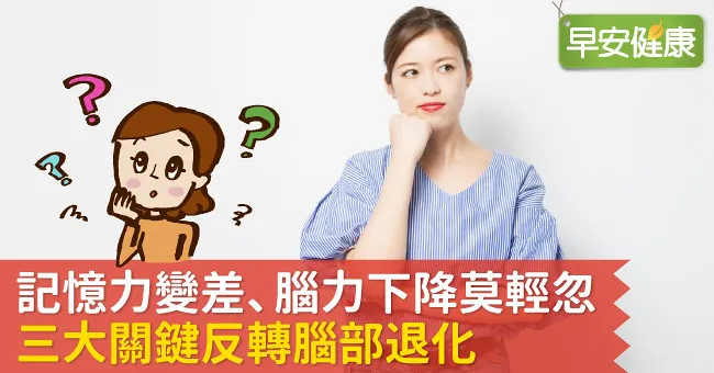 記憶力變差、腦力下降莫輕忽  三大關鍵反轉腦部退化
