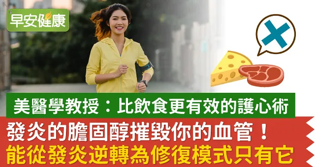 發炎的膽固醇摧毀你的血管！能從發炎逆轉為修復模式只有它